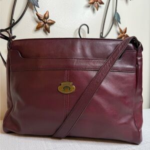 Etienne Aigner Burgundy Leather bag